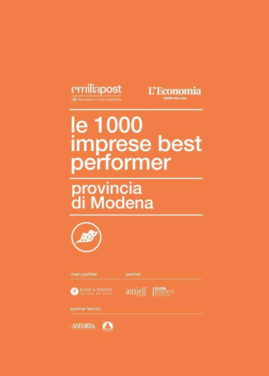 Lacus premiata come una delle 1000 Best Performer della Provincia di Modena
