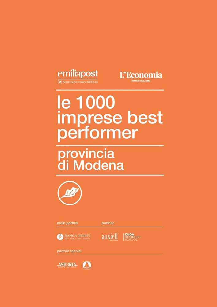 Lacus named one of the 1000 Best Performers in the Province of Modena